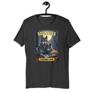 Soulmates Forever Love – Romantic Wolf Moon Shirt
