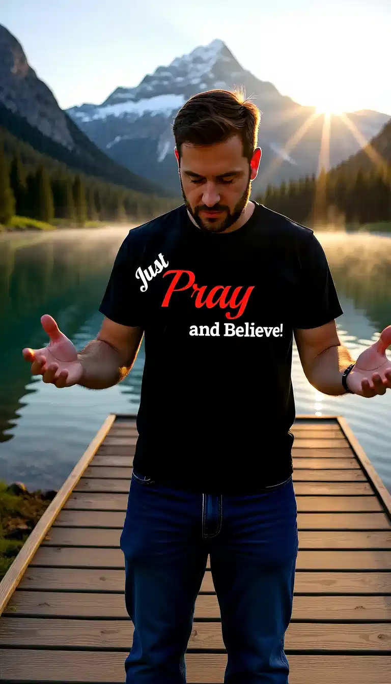 Just Pray and Believe – Simple Faith Inspiration Shirt