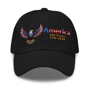America 250 Anniversary Cap – 1776–2026 Bald Eagle Design