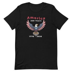 America 250 Anniversary Tee – 1776–2026 Bald Eagle Design