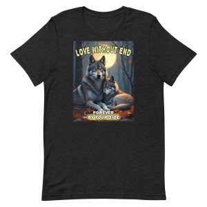 Love Without End – Forever By Your Side Wolf Couple Shirt