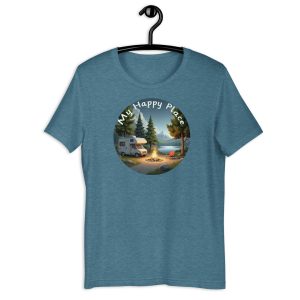 My Happy Place RV Shirt – Scenic Camping Lake Design
