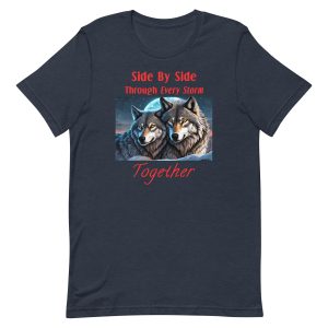 Side by Side Through Every Storm – Stronger Together Wolf Shirt