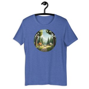 My Happy Place Camping Shirt – Mountain Lake Tent Design