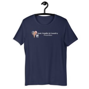 God, Family & Country - Priorities – Minimalist Faith & Patriotic Tee