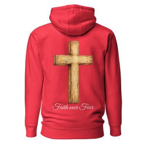 Faith Over Fear Cross Christian Hoodie